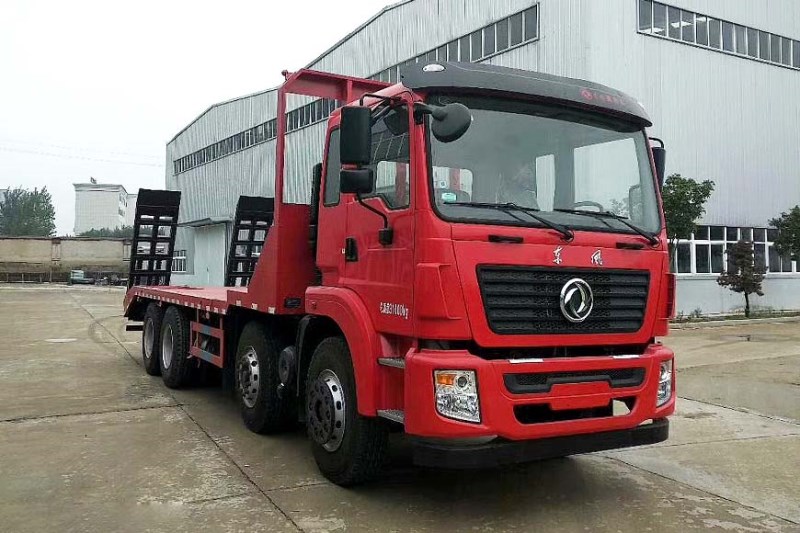 东风商用前四后八平板运输车
